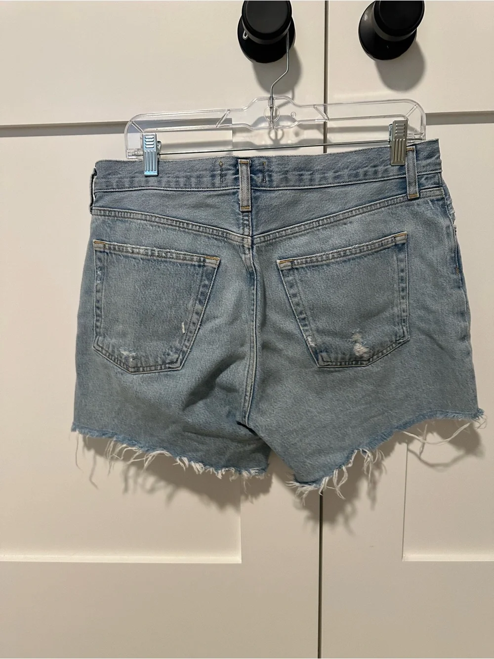 AGOLDE Parker Long Denim Shorts